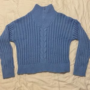 Blue Zip Sweater